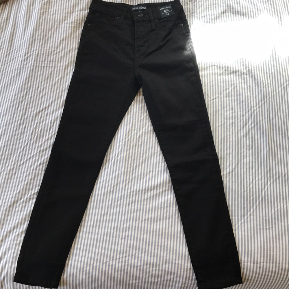 NWT J Crew black skinny jeans - size 26